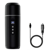 Car Electric Kettle • Portable Heating Travel Mug for 12V\u002F24V • Multi-Level Temperature Control • Made of 304 Food-Grade Stainless Steel • Designed with a Plastic Exterior And Steel Interior to Prevent Burns