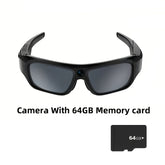 4K Smart Eyewear with Camera, Outdoor Video Glasses, Includes 64GB Memory Card, Ideal for Sports, Hiking, Biking, Traveling, And Driving