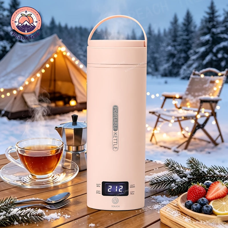 1 Set 15.22Oz Travel Electric Kettle And Portable Small Kettle Water Boiler, Safe Rapid Boiling Technology, Multi-Function with Smart Temperature Control, Auto Shut-Off Boil-Dry Protection, Bpa-Free