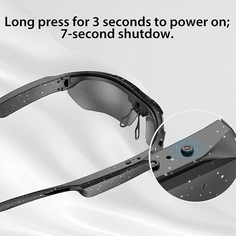 Brand New AI-powered Cycling Glasses with 8MP Ultra-high-definition Smart Vision, Perfect for Cycling, Driving, Hiking, Touring, Mountaineering, Adventure, Fishing, And Travel. Features Include A Built-in Microphone And Speaker, Voice Assistant