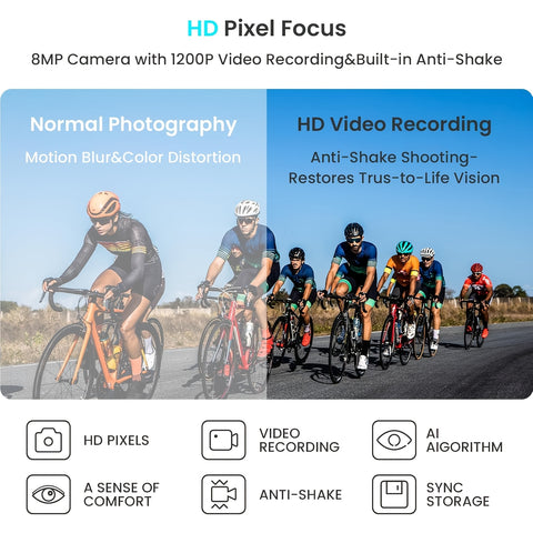 Smart Glasses Equipped with an AI Sports Camera Featuring EIS And Gyroscopic Stabilization, Polarized Lenses for Cycling, Dual Microphones for Noise Reduction, 4GB of RAM, AI Glasses Powered by Chatgpt