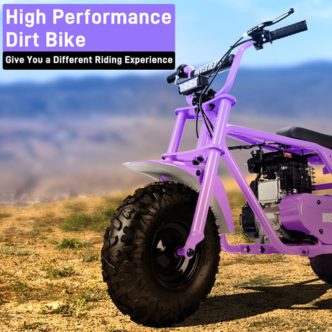 99cc youth mini dirt bike | Four-stroke gasoline-powered off-road motorcycle with a sturdy steel frame |gas-powered motocross for outdoor off-road ridingIdeal Halloween\u002FChristmas\u002FBirthday gift