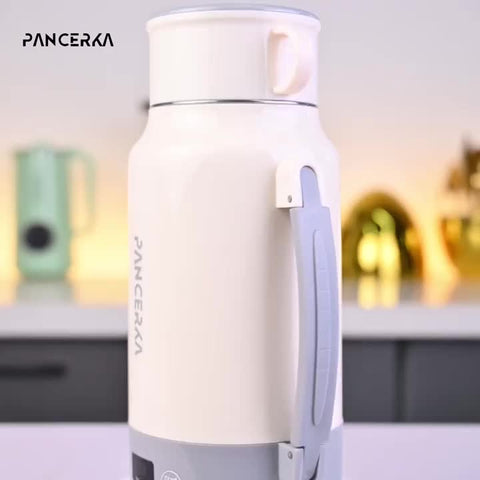 PANCERKA 1pc 33.81oz Portable Electric Kettle - 400W High Power, Multi-Function (Boil, Warm), 304 Stainless Steel, Fast Heating, Smart Temperature Control, Safe & Easy to Clean, Perfect for Travel & Home Use
