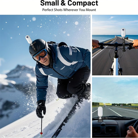 Mini WIFI Action Camera in 1080P\u002F4K UHD with 32&128GB Storage Options, Designed for Portability. This Wearable Video Recorder Comes with a Magnetic Lanyard, Helmet Mount, And Is Suitable for Biking, Motorcycling, Pet Activities, And Vlogging